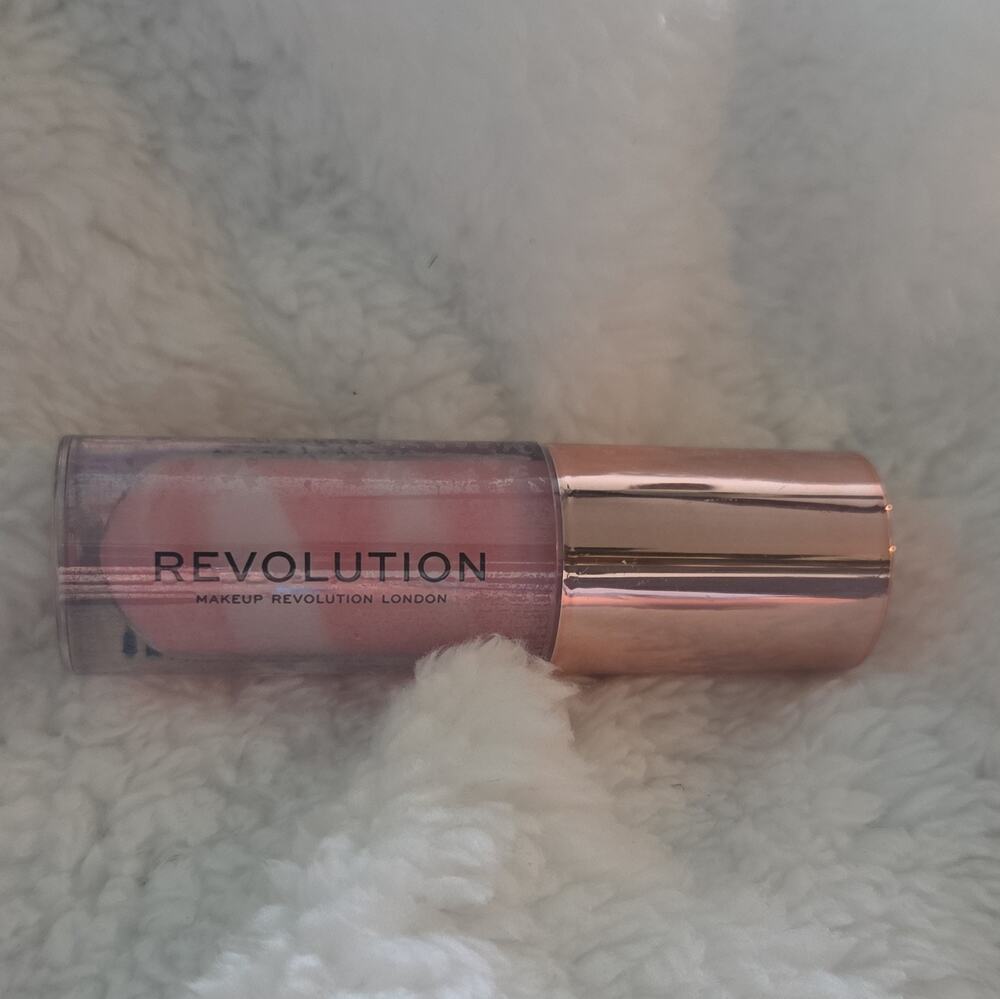 Makeup Revolution Ceramide Lip Swirl Lip Gloss Clear Shine 0.15 fl oz